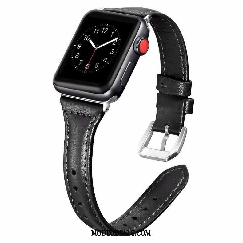 Apple Watch Series 1 Etui Bøde Lyserød Ægte Læder