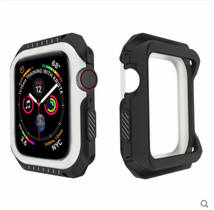 Apple Watch Series 1 Etui / Cover Beskyttelse Silikone Anti-fald Ramme Blå