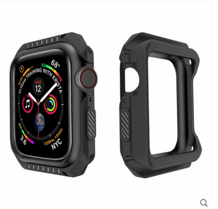 Apple Watch Series 1 Etui / Cover Beskyttelse Silikone Anti-fald Ramme Blå