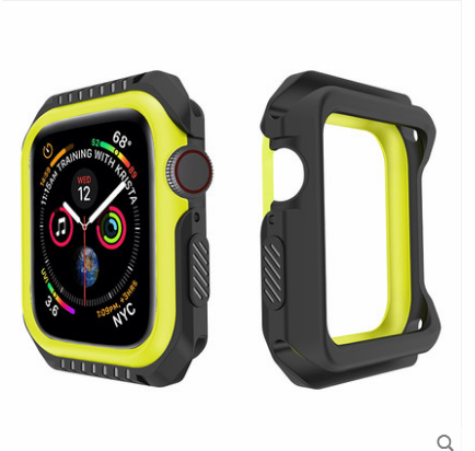 Apple Watch Series 1 Etui / Cover Beskyttelse Silikone Anti-fald Ramme Blå