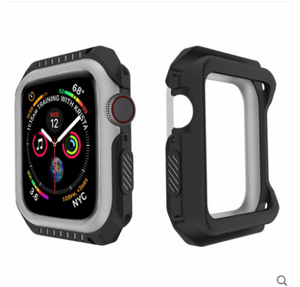 Apple Watch Series 1 Etui / Cover Beskyttelse Silikone Anti-fald Ramme Blå