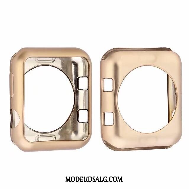 Apple Watch Series 3 Etui Cover Guld Pu Blød Beskyttelse