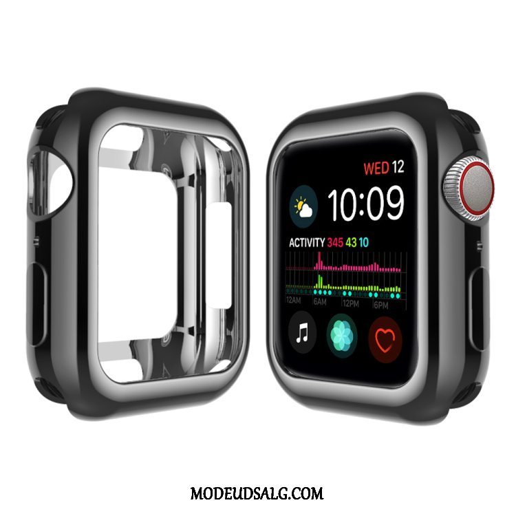 Apple Watch Series 5 Etui Pu Hemming Belægning Blød Beskyttelse