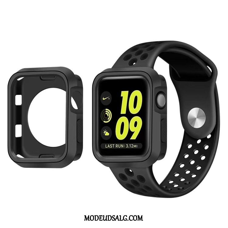 Apple Watch Series 5 Etui Sport Beskyttelse Silikone Cover Hvid