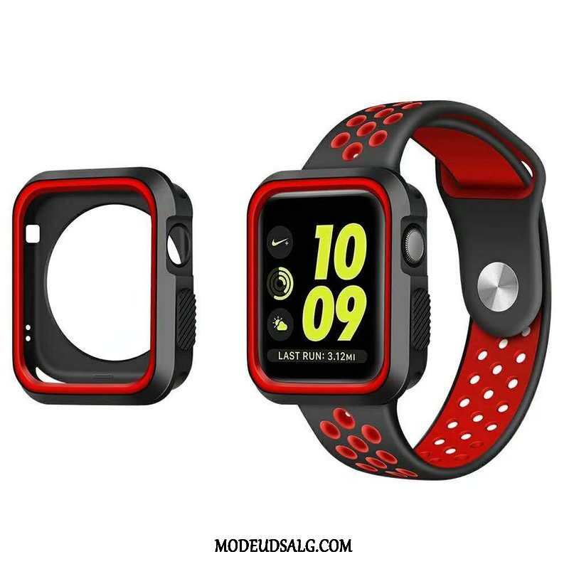 Apple Watch Series 5 Etui Sport Beskyttelse Silikone Cover Hvid