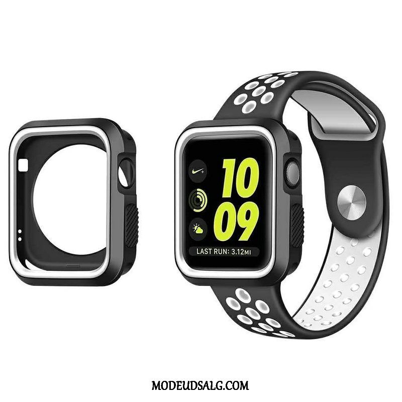 Apple Watch Series 5 Etui Sport Beskyttelse Silikone Cover Hvid