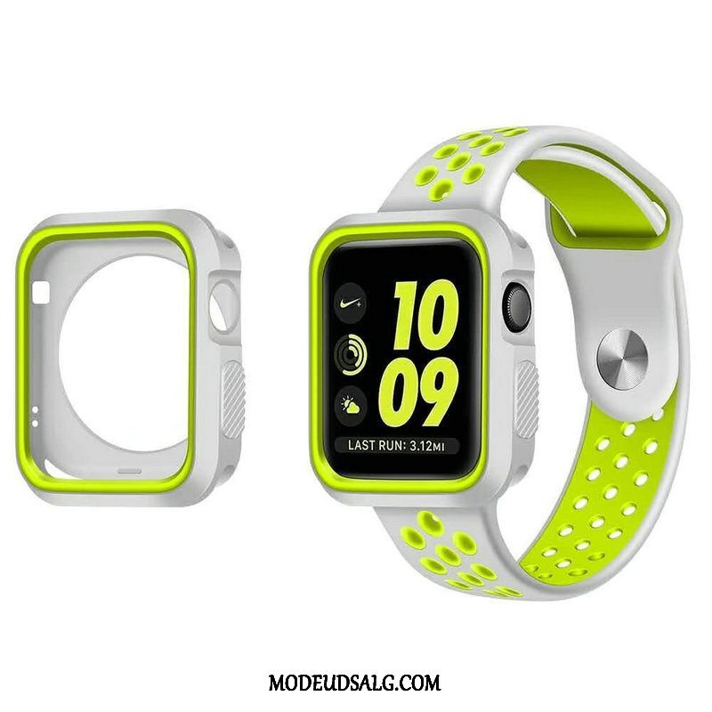 Apple Watch Series 5 Etui Sport Beskyttelse Silikone Cover Hvid