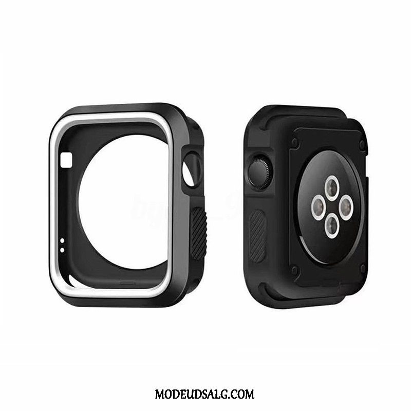 Apple Watch Series 5 Etui Tilbehør Blød Silikone Cover Hvid