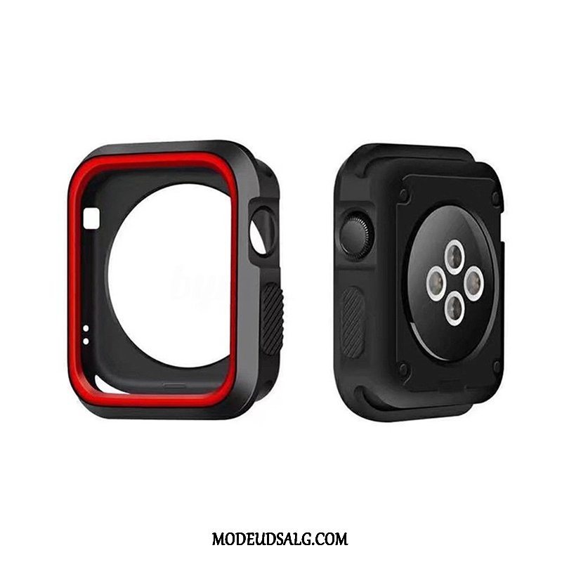 Apple Watch Series 5 Etui Tilbehør Blød Silikone Cover Hvid