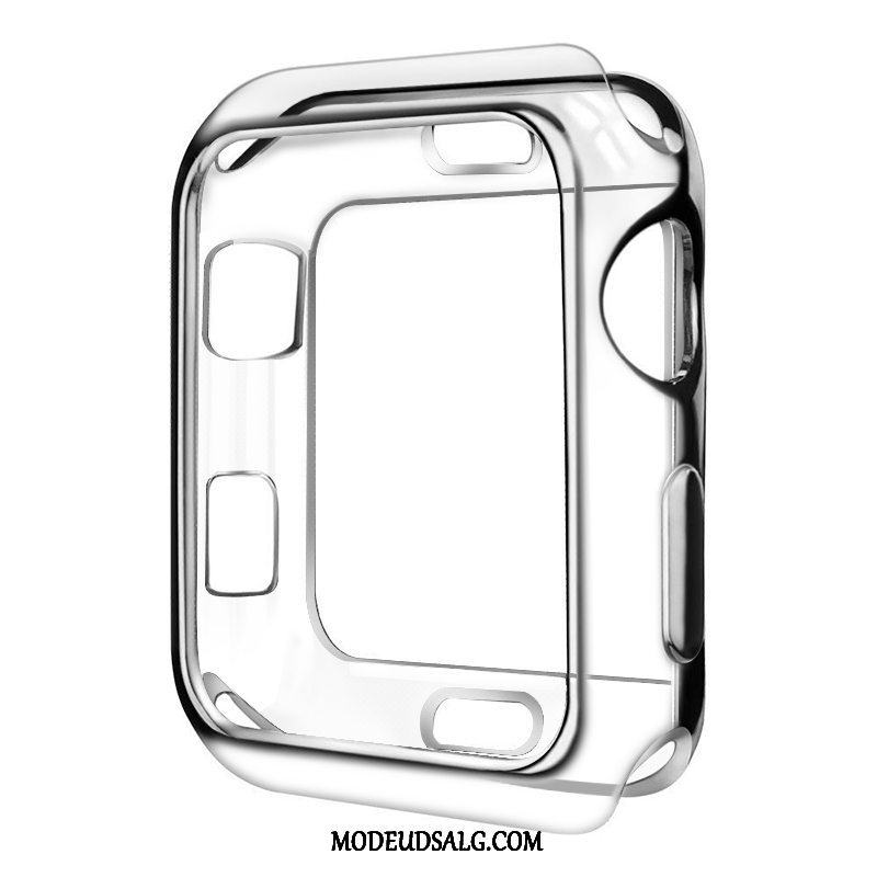 Apple Watch Series 5 Etui Tynd Rød Cover Belægning Gennemsigtig