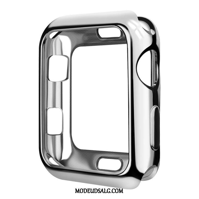 Apple Watch Series 5 Etui Tynd Rød Cover Belægning Gennemsigtig