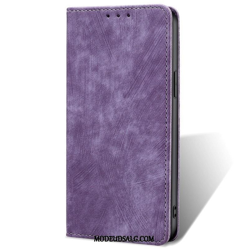 Cover Huawei Mate 50 Pro Flip Cover Retro Imiteret Læder