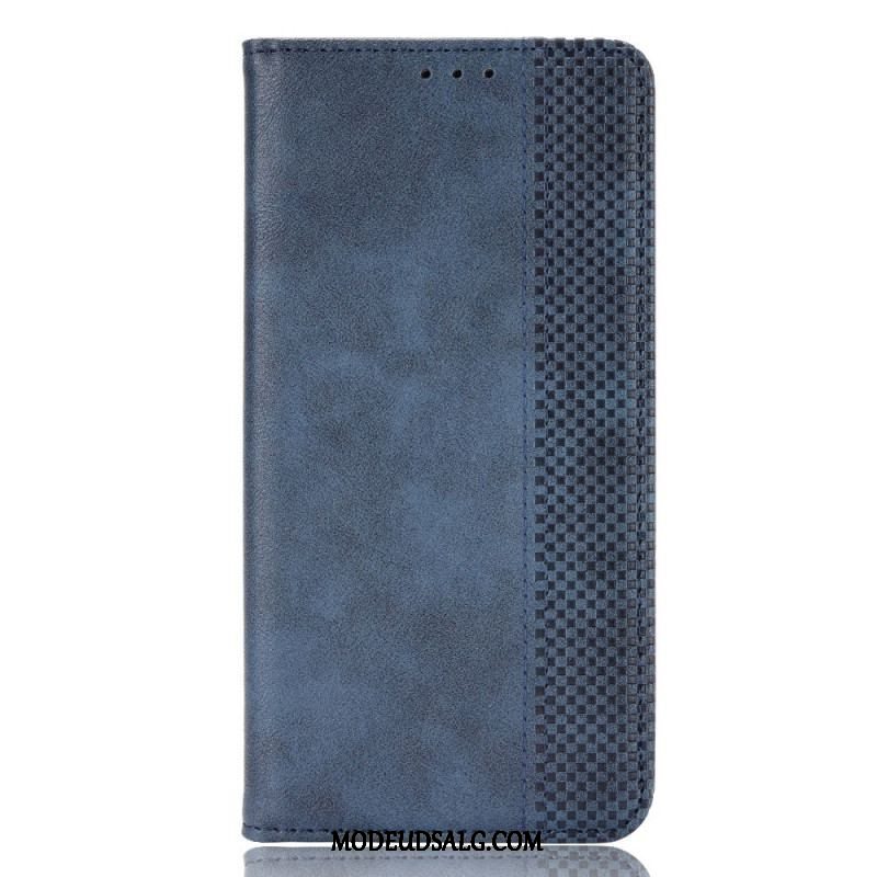 Cover Huawei Mate 50 Pro Flip Cover Vintage Læder Stil