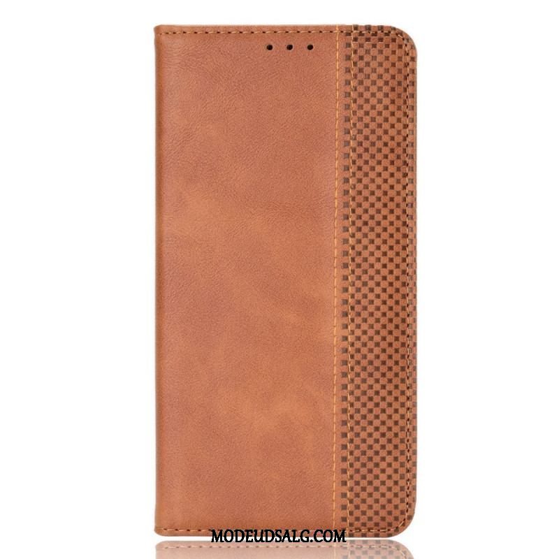 Cover Huawei Mate 50 Pro Flip Cover Vintage Læder Stil