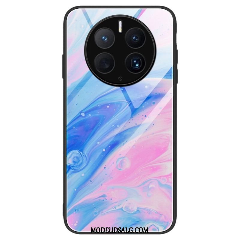 Cover Huawei Mate 50 Pro Stilfuldt Marmor Hærdet Glas