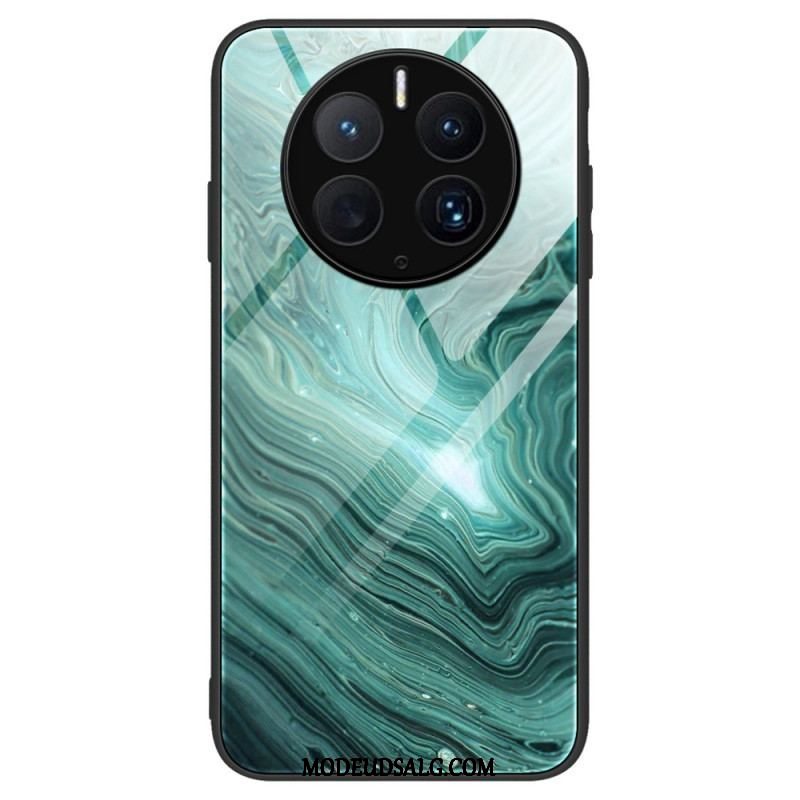 Cover Huawei Mate 50 Pro Stilfuldt Marmor Hærdet Glas