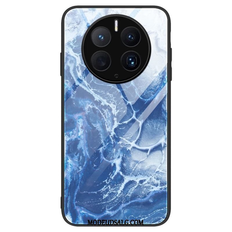 Cover Huawei Mate 50 Pro Stilfuldt Marmor Hærdet Glas