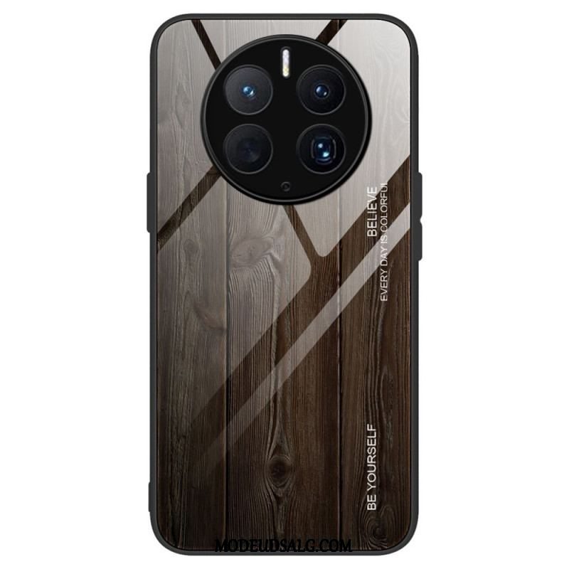 Cover Huawei Mate 50 Pro Trædesign Hærdet Glas