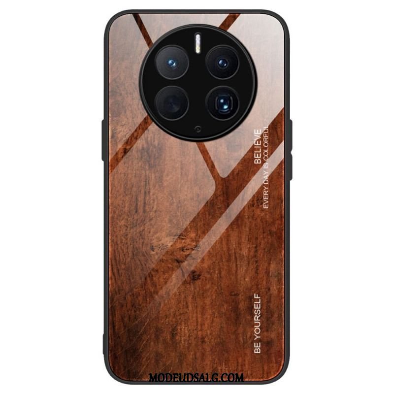 Cover Huawei Mate 50 Pro Trædesign Hærdet Glas