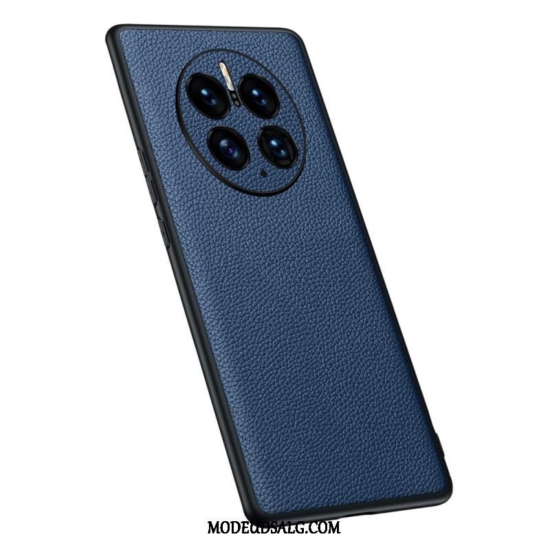 Cover Huawei Mate 50 Pro Ægte Litchi Læder