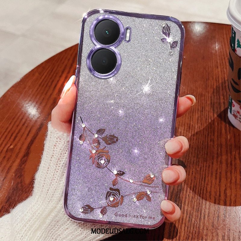 Cover Huawei Nova 12 Se Blomster Og Rhinsten Kadem