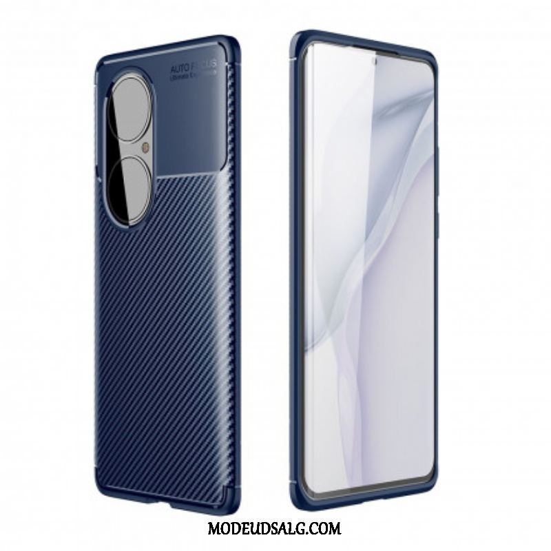 Cover Huawei P50 Pro Fleksibel Kulfibertekstur