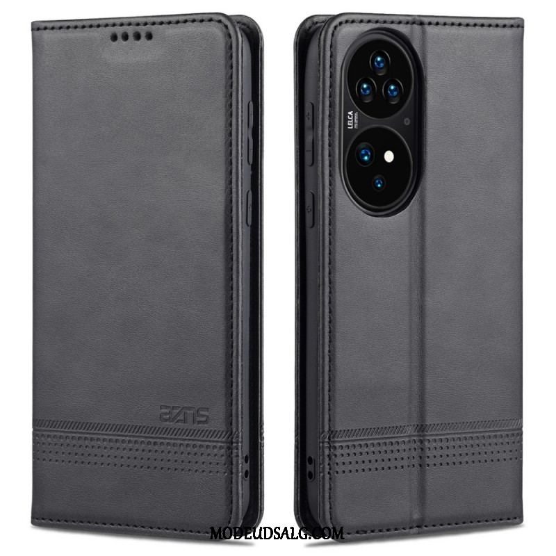 Cover Huawei P50 Pro Flip Cover Azns Læderstyling