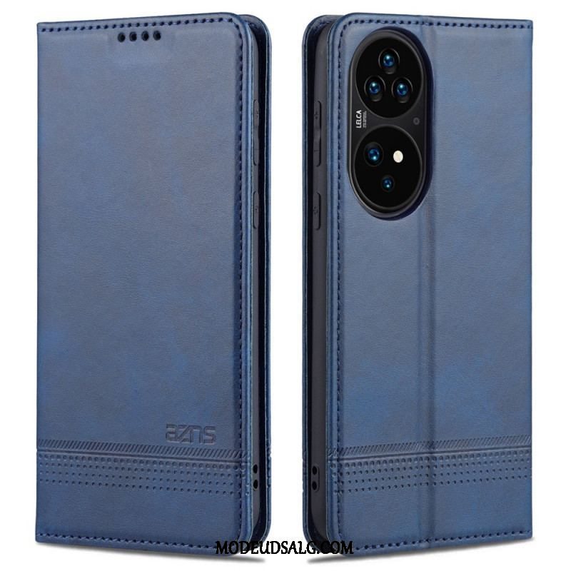 Cover Huawei P50 Pro Flip Cover Azns Læderstyling