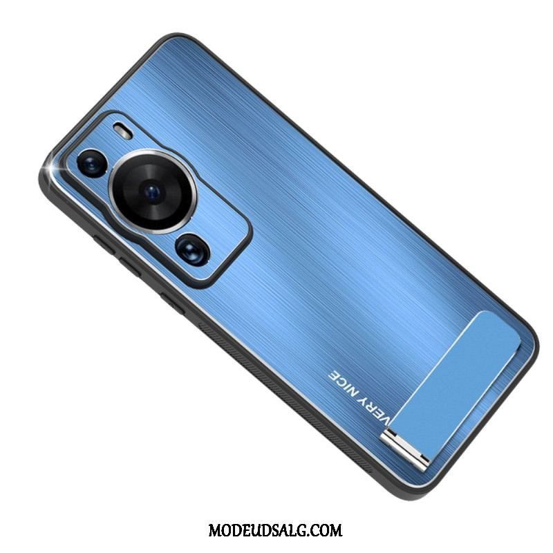 Cover Huawei P60 Pro Børstet Aluminium Med Støtte