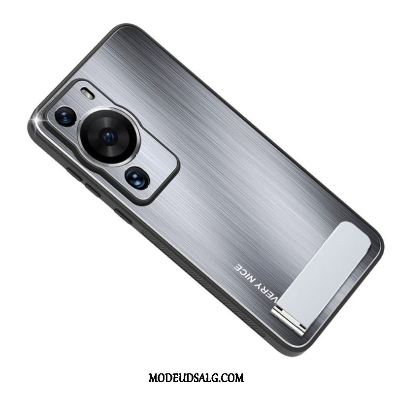 Cover Huawei P60 Pro Børstet Aluminium Med Støtte