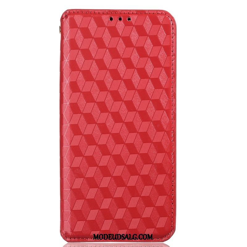 Cover Huawei P60 Pro Flip Cover 3d-mønster