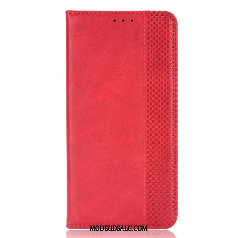 Cover Huawei P60 Pro Flip Cover Stiliseret Læderstil