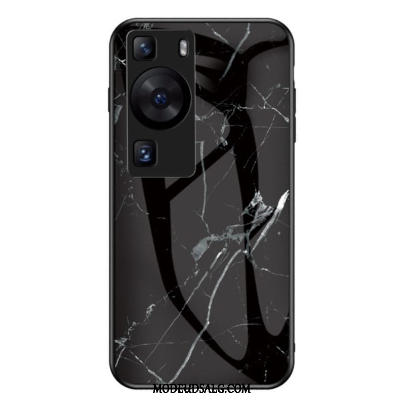 Cover Huawei P60 Pro Marmor Hærdet Glas