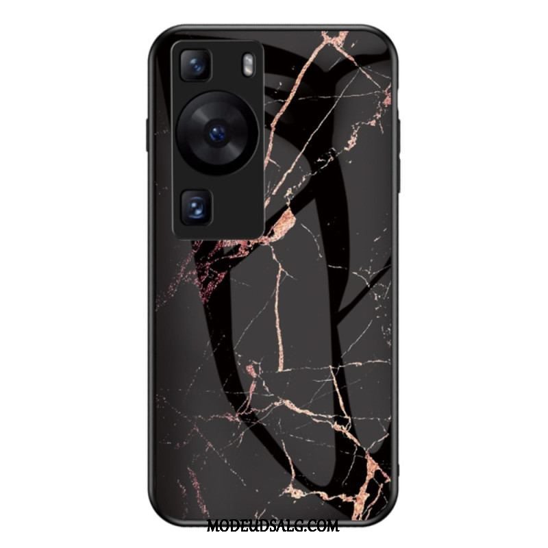 Cover Huawei P60 Pro Marmor Hærdet Glas