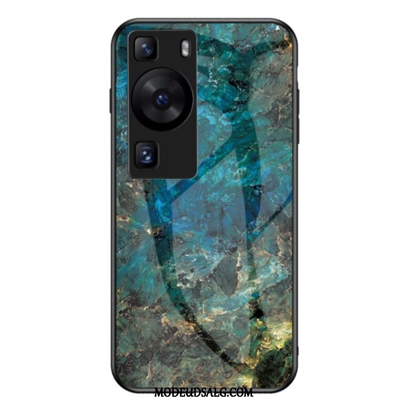 Cover Huawei P60 Pro Marmor Hærdet Glas