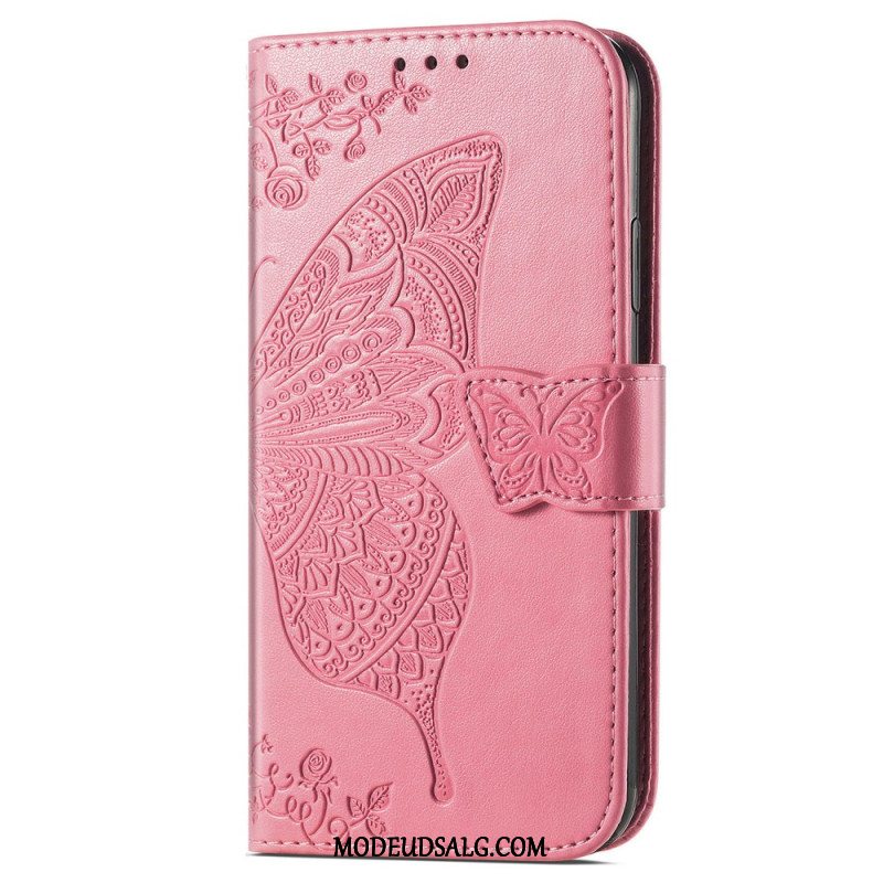 Cover Huawei Pura 70 Barok Sommerfugl Med Rem