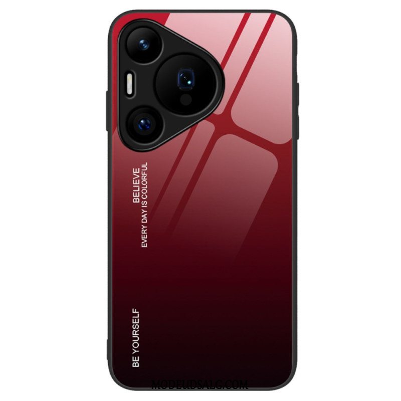 Cover Huawei Pura 70 Vær Dig Selv Hærdet Glas