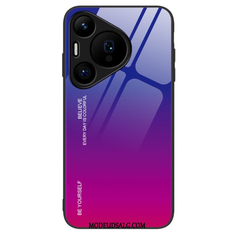 Cover Huawei Pura 70 Vær Dig Selv Hærdet Glas