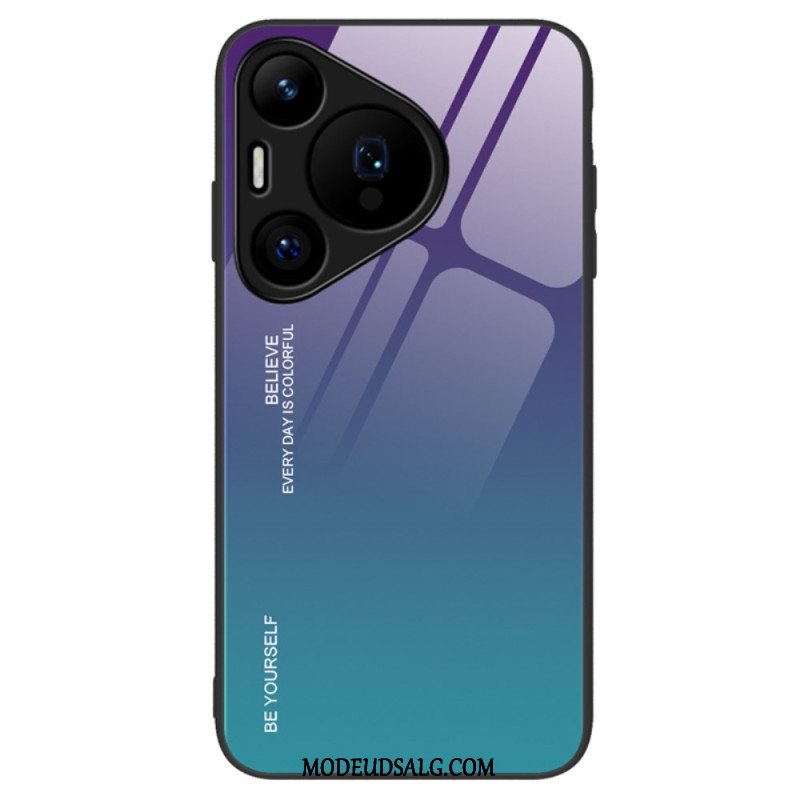 Cover Huawei Pura 70 Vær Dig Selv Hærdet Glas