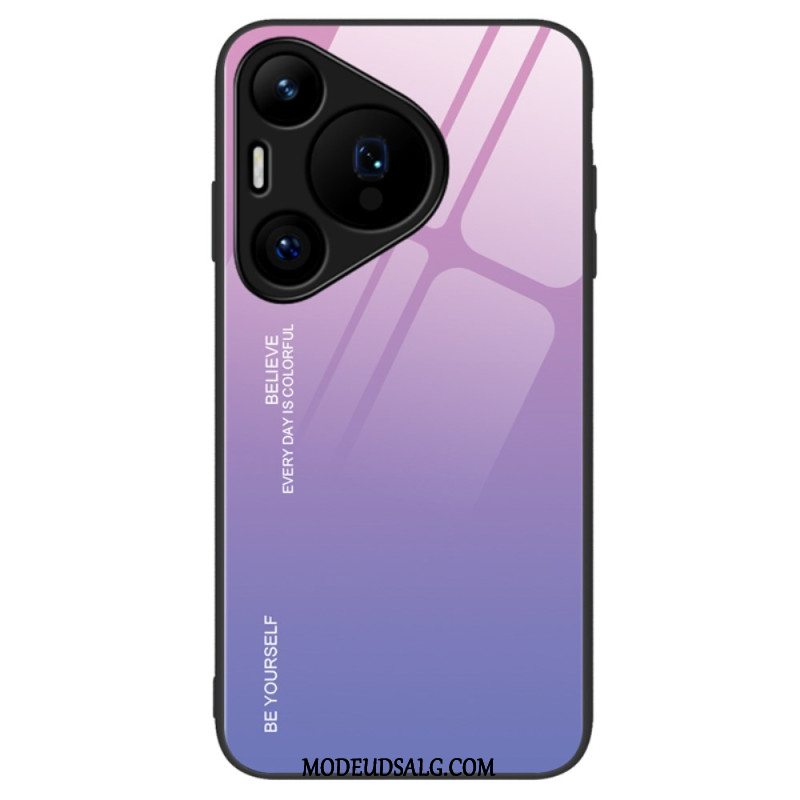 Cover Huawei Pura 70 Vær Dig Selv Hærdet Glas