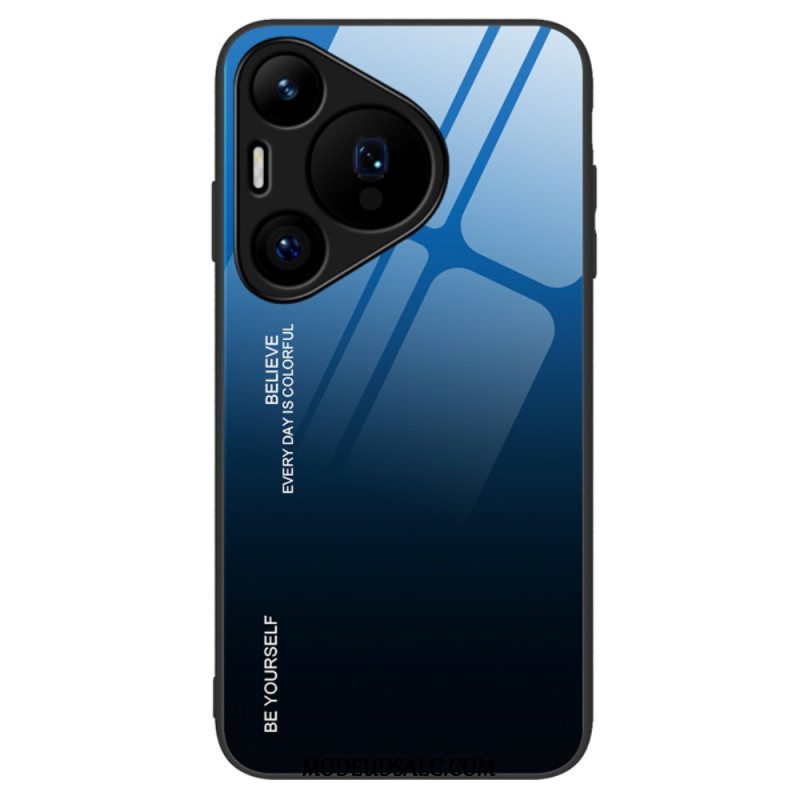 Cover Huawei Pura 70 Vær Dig Selv Hærdet Glas