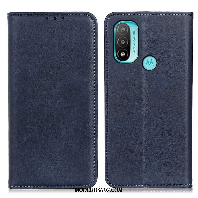 Cover Moto E40 / E30 / E20 Flip Cover Elegance Split Læder