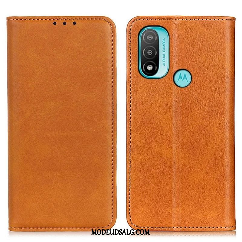 Cover Moto E40 / E30 / E20 Flip Cover Elegance Split Læder