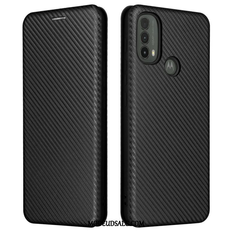 Cover Moto E40 / E30 / E20 Flip Cover Kulfiber