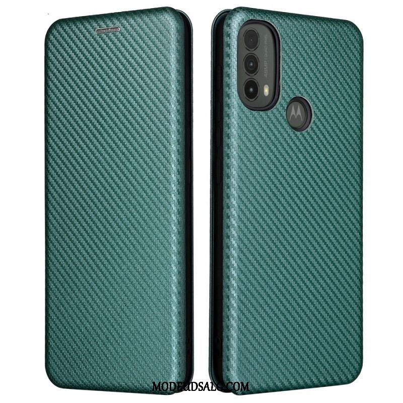 Cover Moto E40 / E30 / E20 Flip Cover Kulfiber