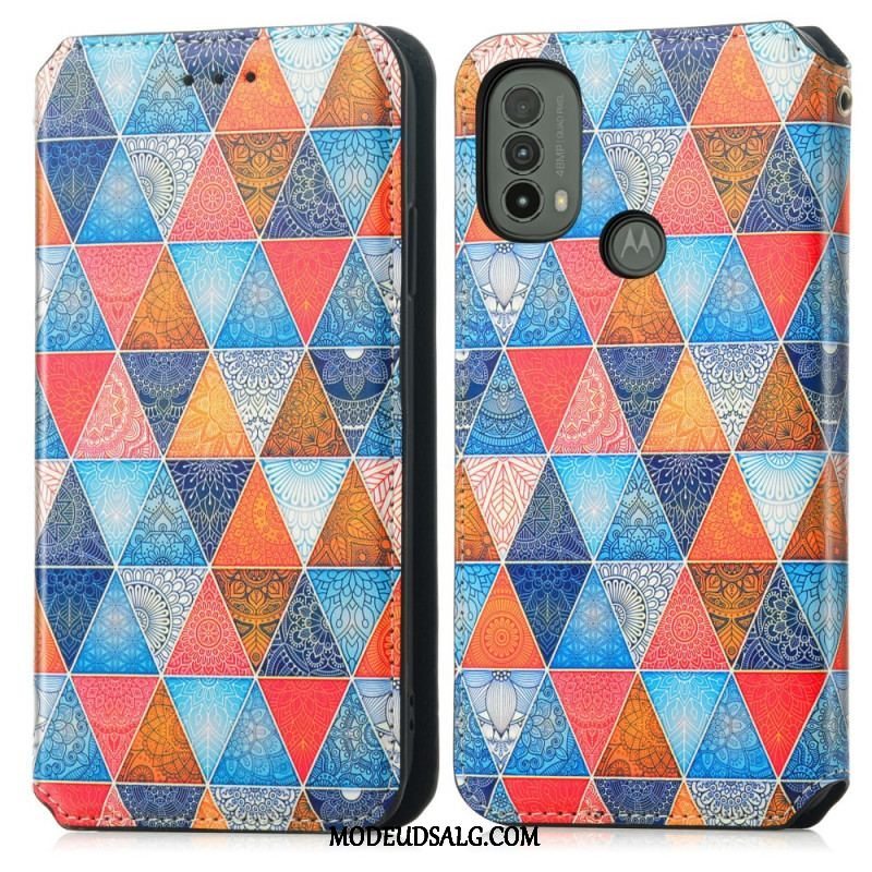 Cover Moto E40 / E30 / E20 Flip Cover Kunstnerisk Rfid