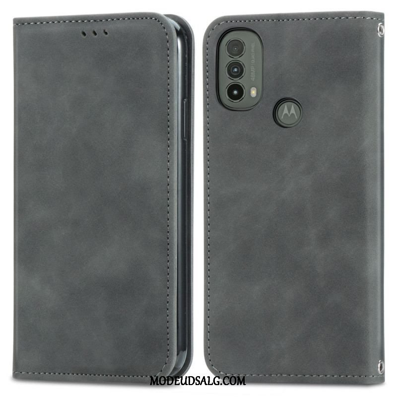 Cover Moto E40 / E30 / E20 Flip Cover Skin-touch Design