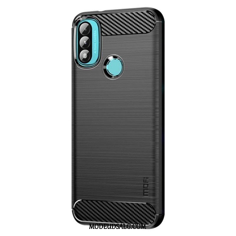 Cover Moto E40 / E30 / E20 Mofi Børstet Kulfiber