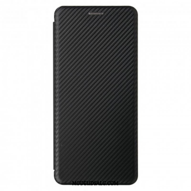 Cover Moto G100 Flip Cover Silikone Carbon