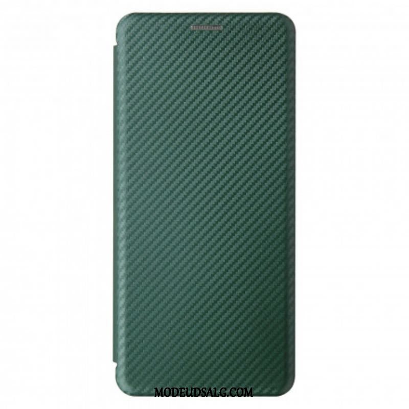 Cover Moto G100 Flip Cover Silikone Carbon